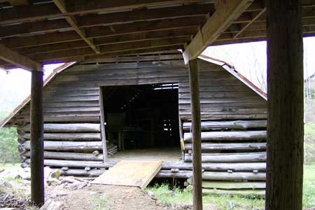 Old Chestnut Barn and Pasture next to Creek