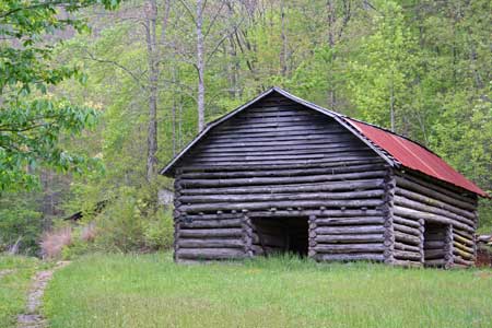 Old Chestnut Barn and Pasture next to Creek