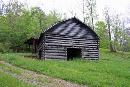 Old Chestnut Barn and Pasture next to Creek